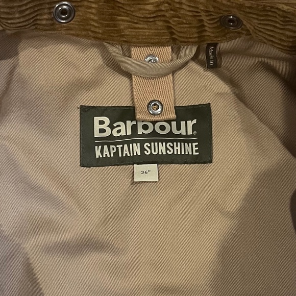 Barbour x Kaptain Sunshine Cruiser Jacket Clay/Orange Size 36 - Picture 5 of 16